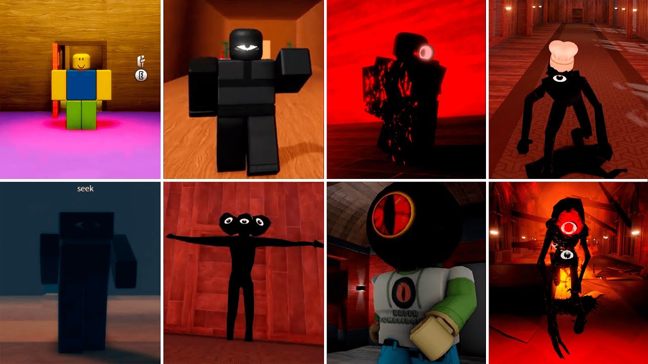 Doors Seek Chase VS 23 Different Seek Chases | ROBLOX DOORS