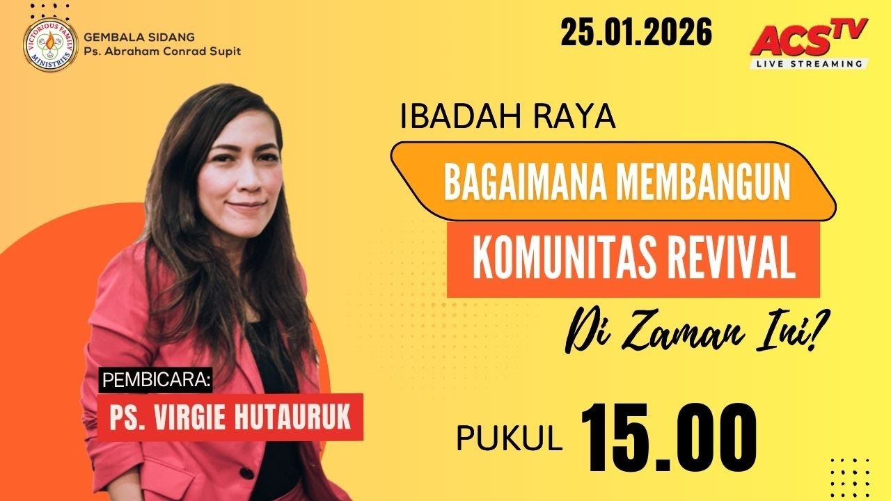 GBI Victorious Family - Ps. Virgie Hutauruk - 15.00 WIB | 25 Januari 2026 |