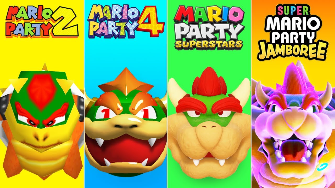 Evolution of Bowser Minigames in Mario Party (1998-2024)