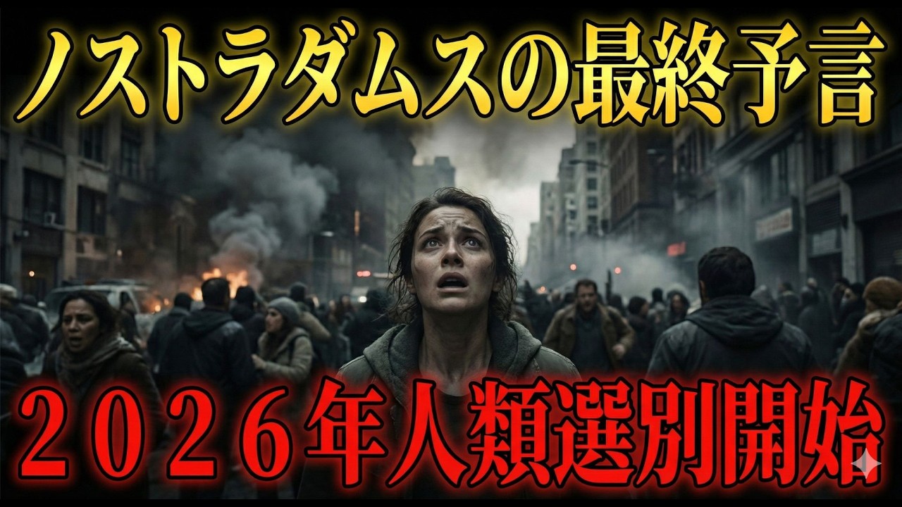 2026年に予言が集中する本当の理由｜ノストラダムス×ジョン・タイターが示す人類選別と最終実験【 都市伝説 予言 最新 2026 】