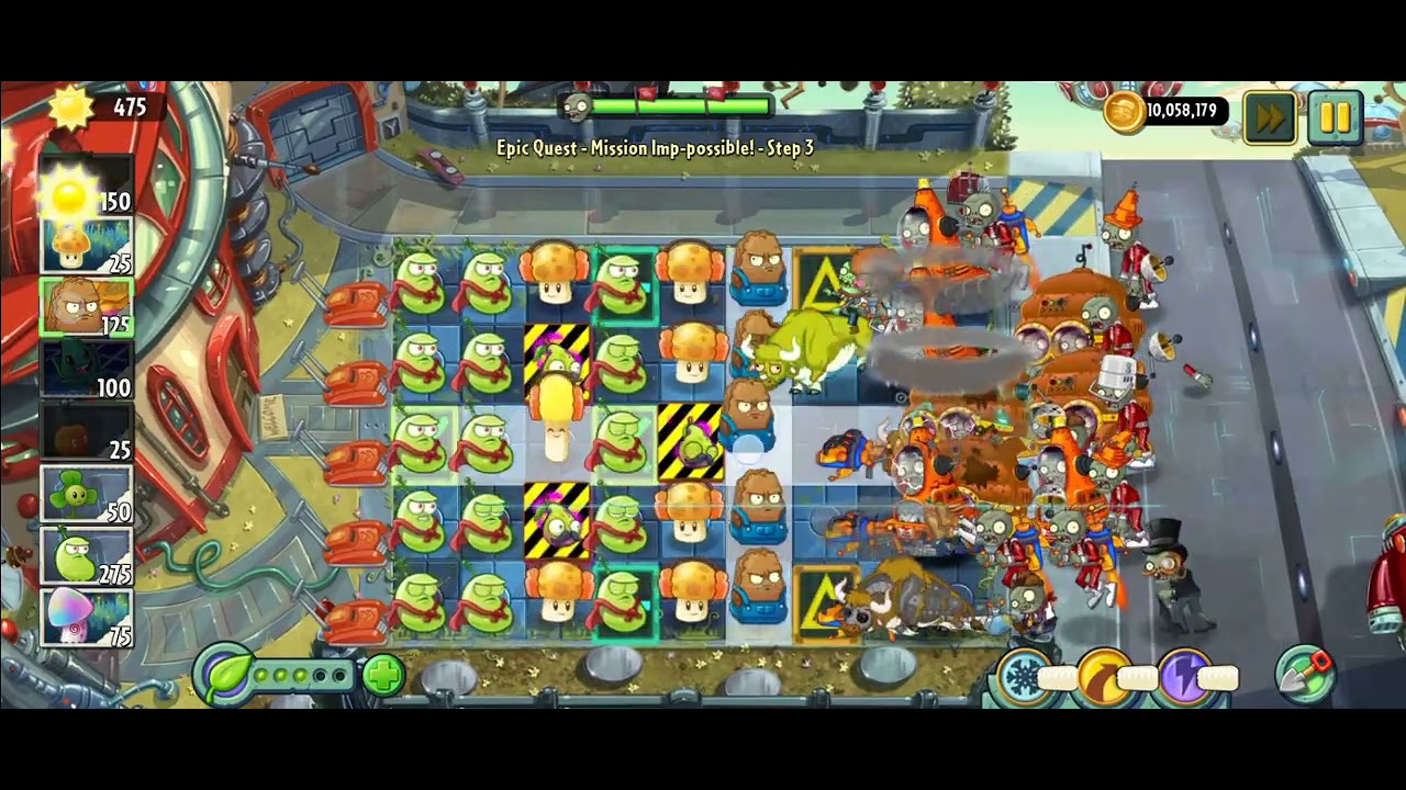 PvZ 2 Refloushed Gameplay: Epic Quest - Mission Imp-possible (All Steps) (Replay)