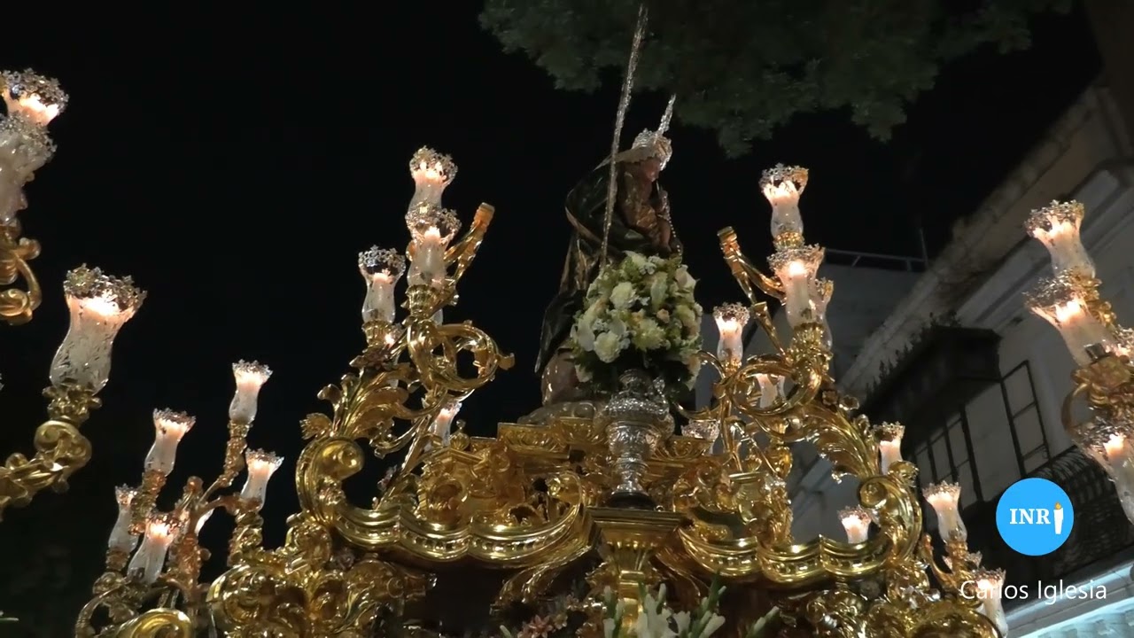 Virgen del Rosario de las Aguas en el saludo al Baratillo. Glorias 2025