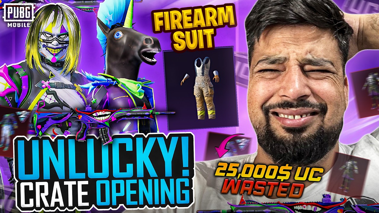 $25000UC Wasted 😭 | Unlucky Fireman Suit Crate Opening 😡