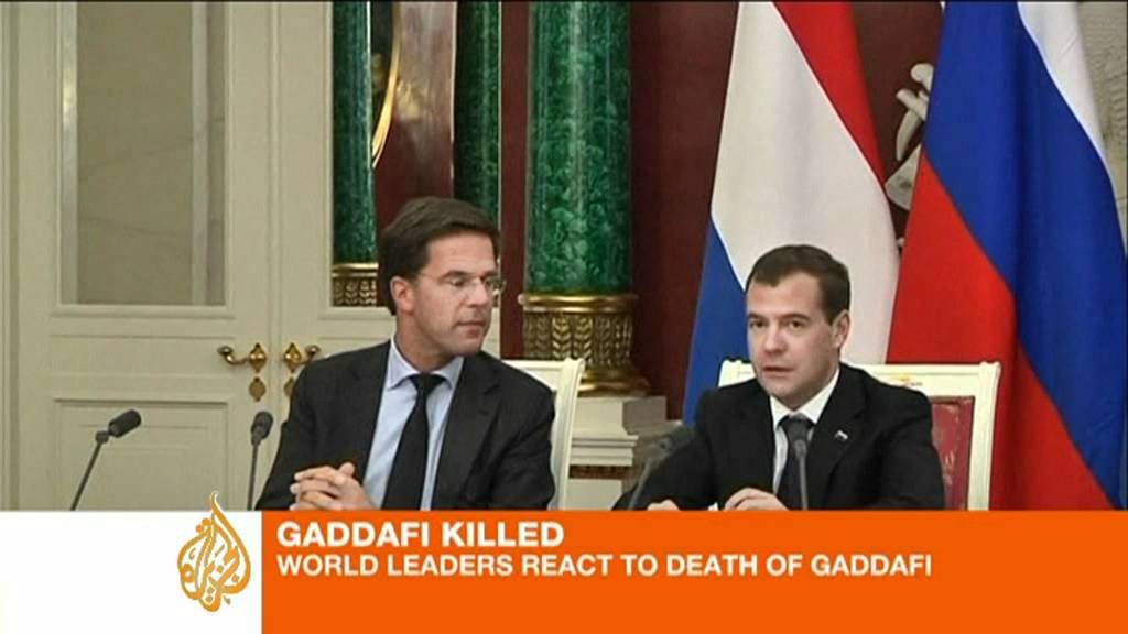 World reaction to Gaddafi's death