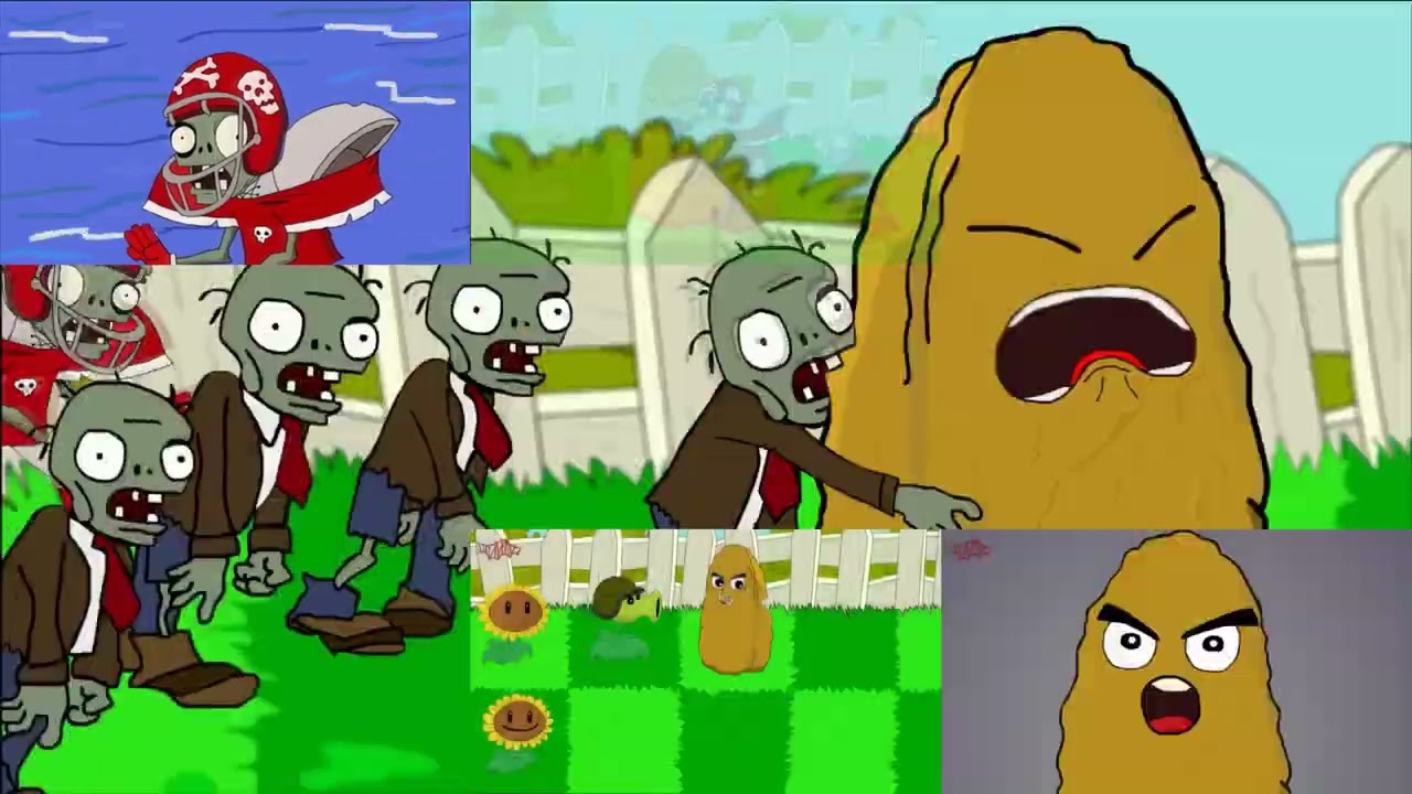 (PVZ Animated) Tall Nut Screaming Has a Sparta Basshunter Remix