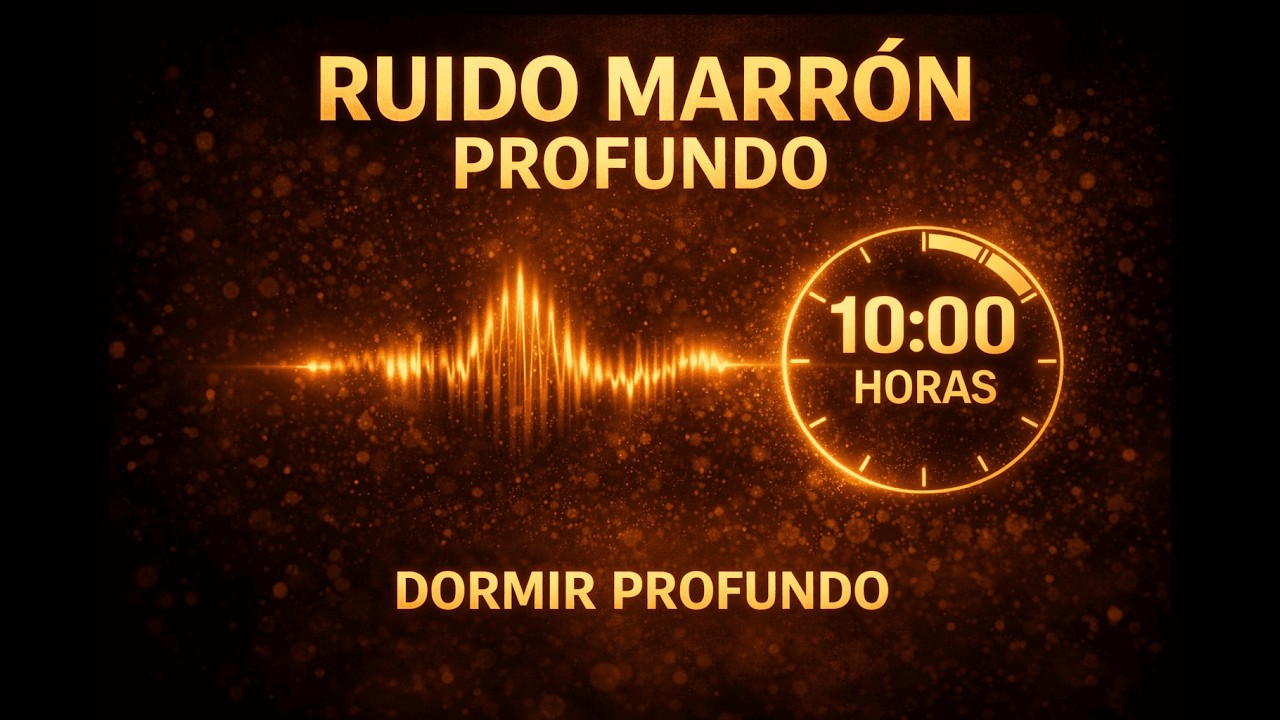 Ruido Marrón Profundo para Dormir 🌙 Pantalla Negra | Sonido Relajante 10 Horas