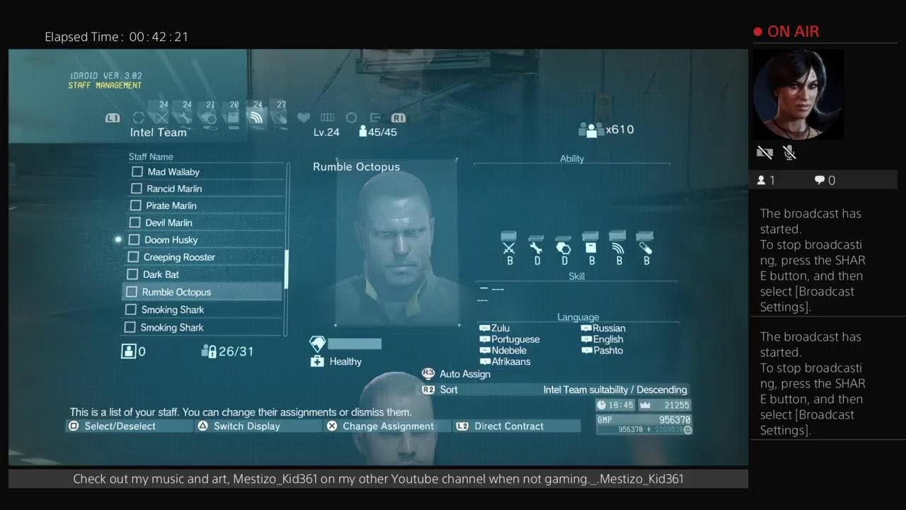 Metal Gear V The Phantom Pain.