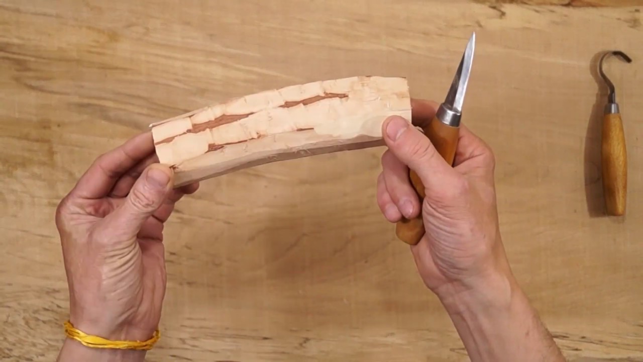 Handmade wooden spoon from birch,only hand tools are used