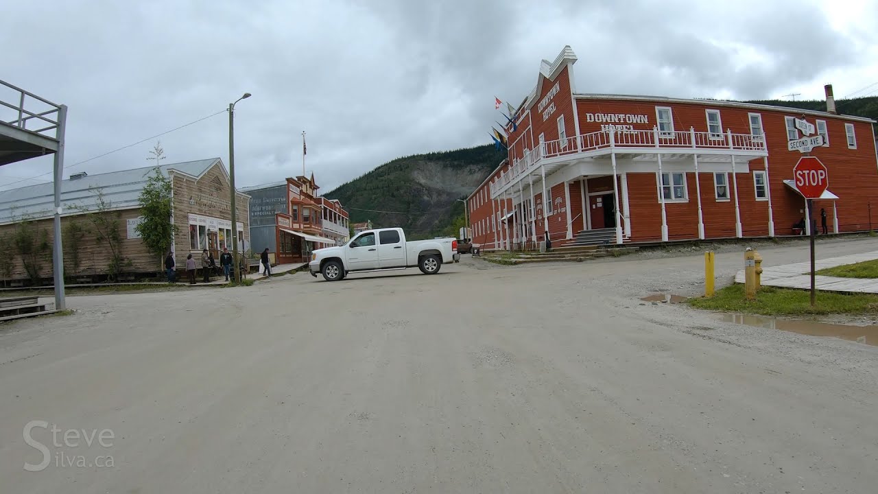 Driving around Dawson City, Yukon