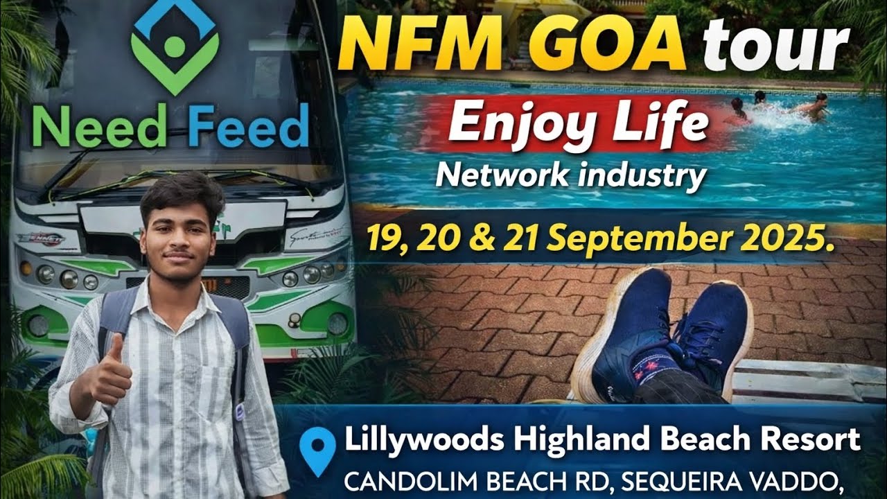 GOA Tour By NFM |full enjoyment| Networking life #nfmalok #alokpradhan #goa #nfm 
