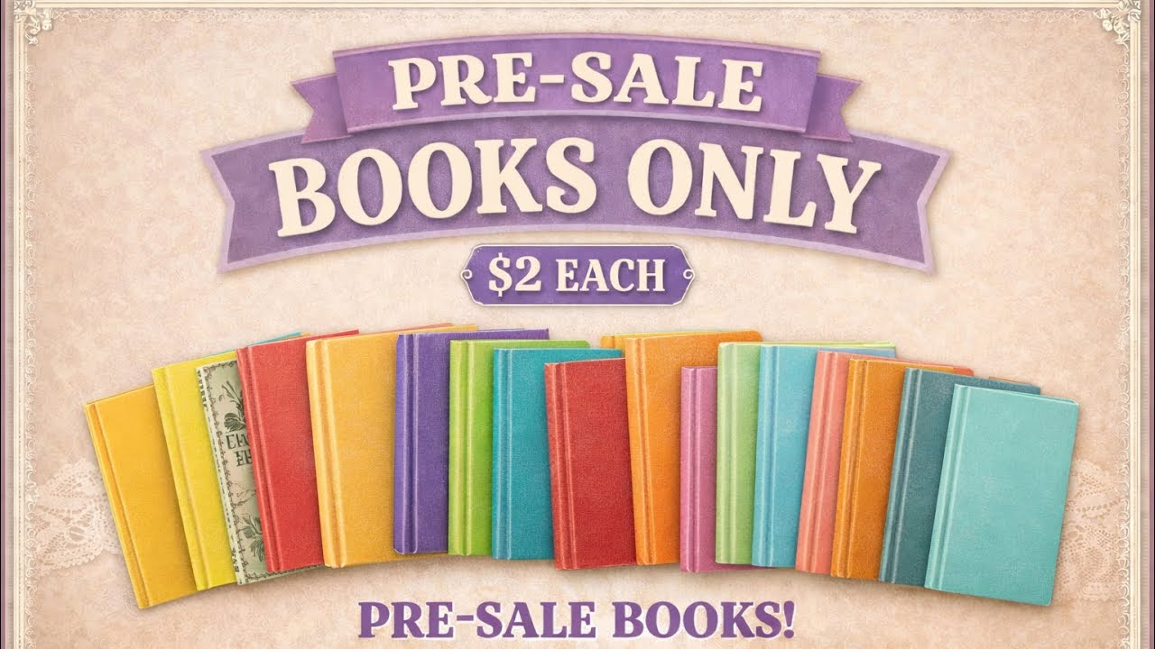 BOOK PRE-SALE 📚 All Books $2 Each | Blossom & Inspire with Sandra