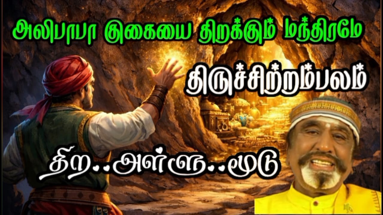 அலிபாபா குகையை திறக்கும் மந்திரமே திருச்சிற்றம்பலம் திற..அள்ளு..மூடு