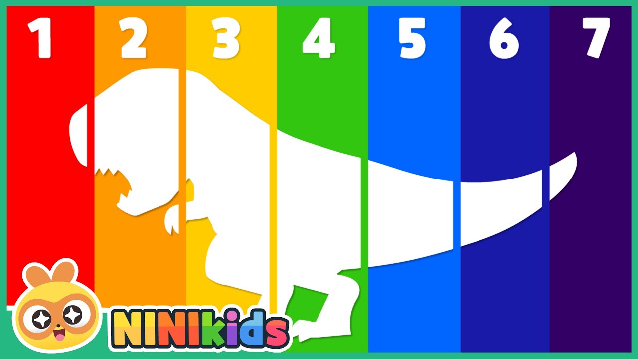 Let's guess what kind of dinosaur it is? | Shadow Dinosaur Puzzle | T Rex? Stegosaurus? | NINIkids