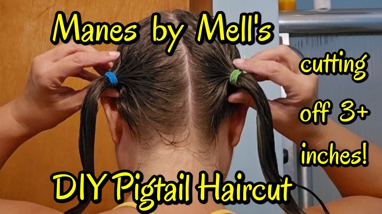 DIY HAIRCUT PIGTAIL METHOD  🙇, EASY TO FOLLOW & FAST