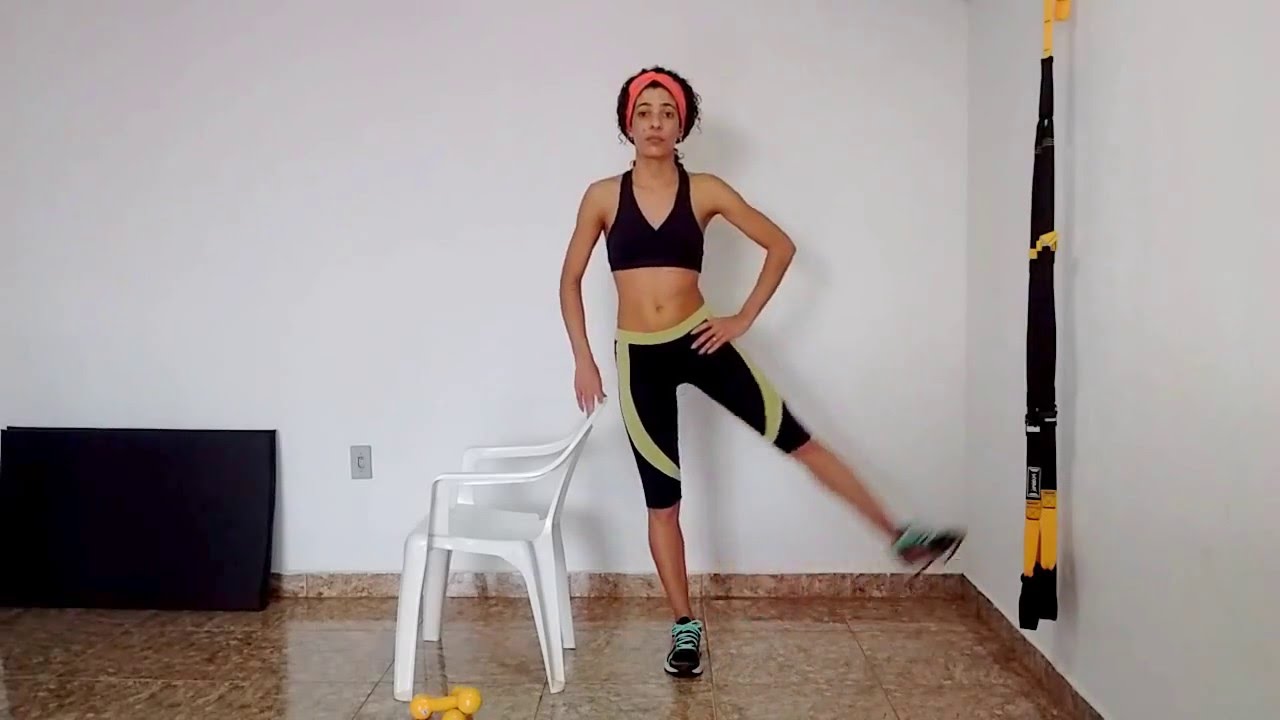 Exercícios para fazer em casa (usando uma cadeira)