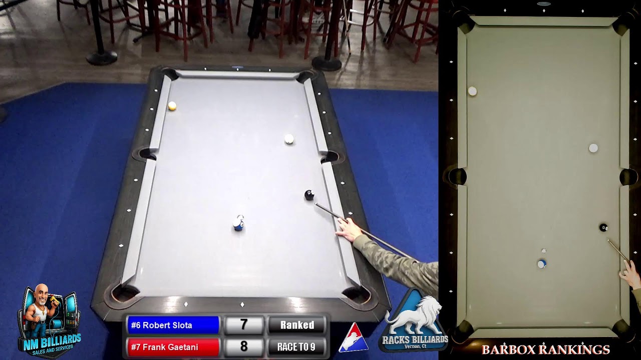 BARBOX RANK MATCH #6 Robert Slota vs #7 Frank Gaetani Race to 9