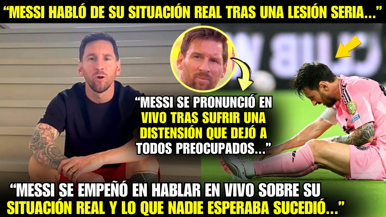 😱¡VAYA! ¡MIRA LA INESPERADA LESIÓN DE MESSI QUE PUEDE SACAR AL CRACK DEL DEBUT DE LA MLS!