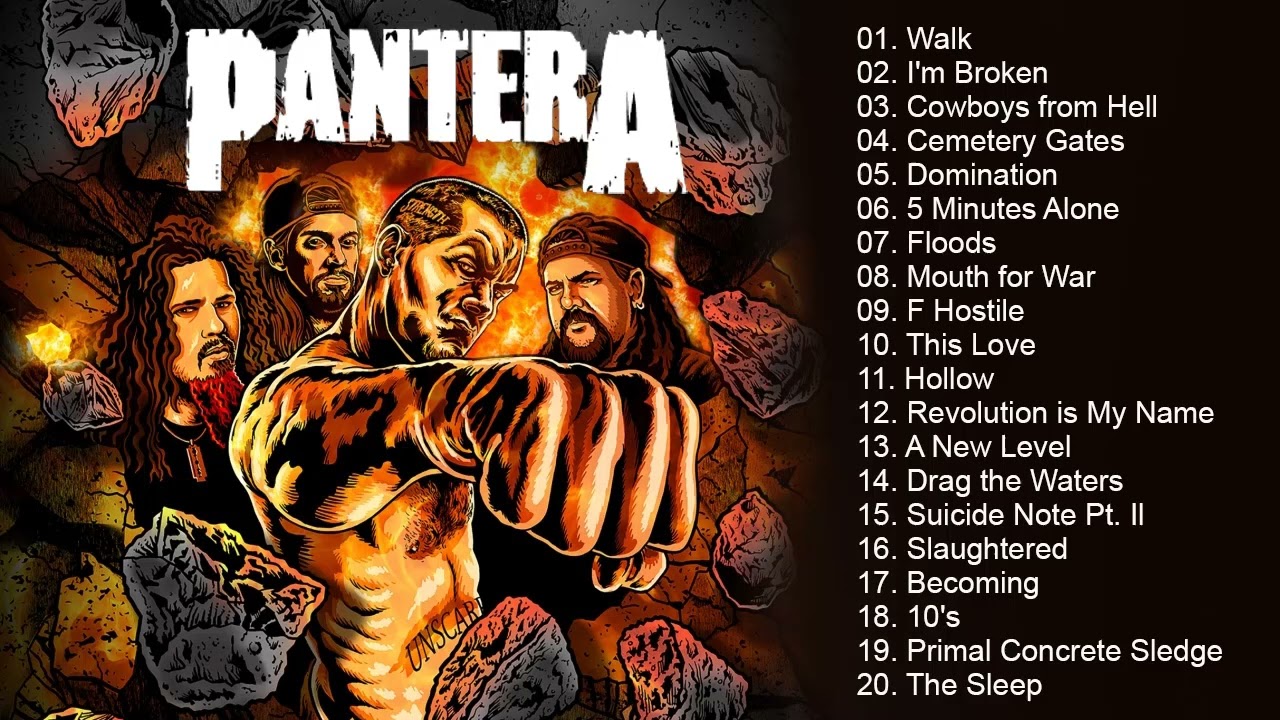 P A N T E R A Greatest Hits Full Album - Best Songs Of P A N T E R A Playlist