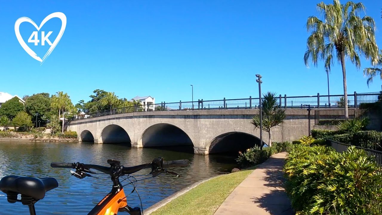 Virtual Bike Ride Through Luxury - Emerald Lakes, Gold Coast - Treadmill Background - Virtual eMTB