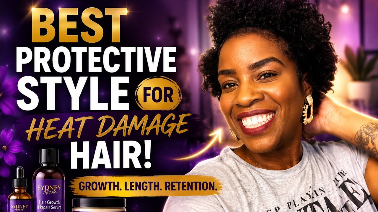 Best Protective Style For Heat Damage Hair| Twist Out Using Juicy Curls Hair Cream 
