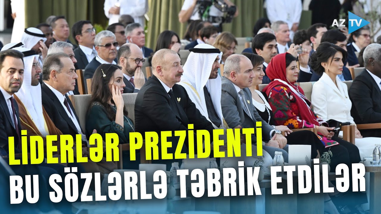 Əbu-Dabidə Prezident İlham Əliyevə mükafat təqdim olundu: Liderlər bu sözlərlə təbrik etdilər