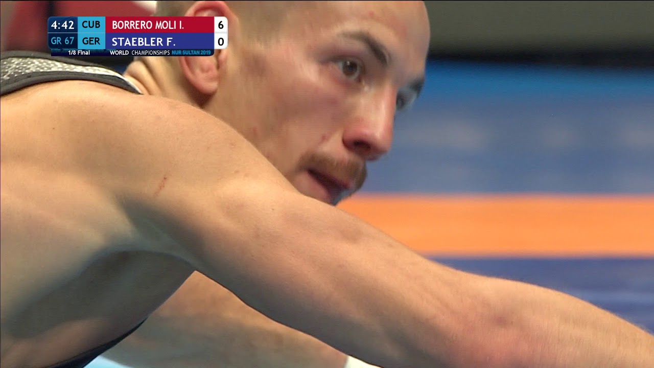 1/8 GR - 67 kg: I. BORRERO MOLI (CUB) v. F. STAEBLER (GER)