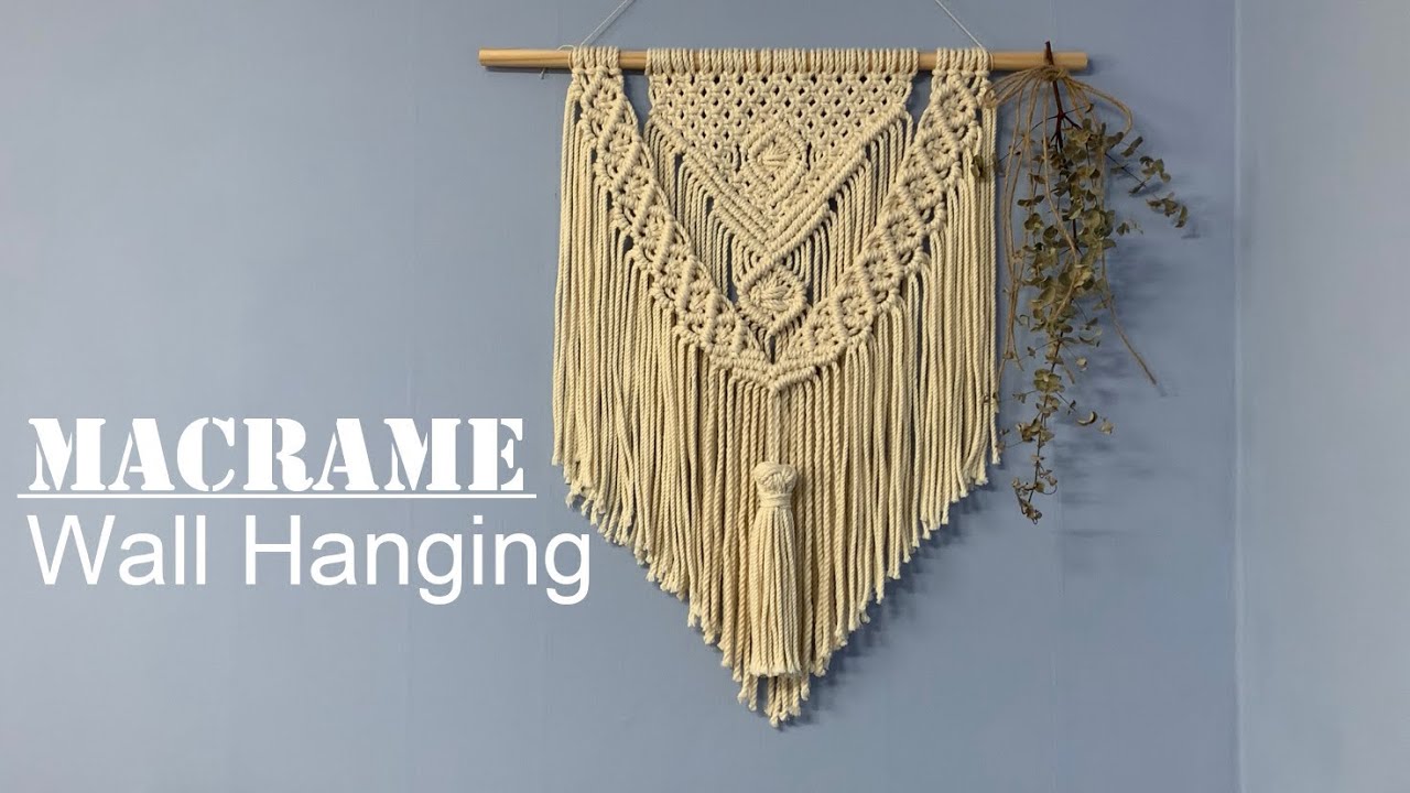 DIY Macrame Wall Hanging / 마크라메 월행잉 -#27