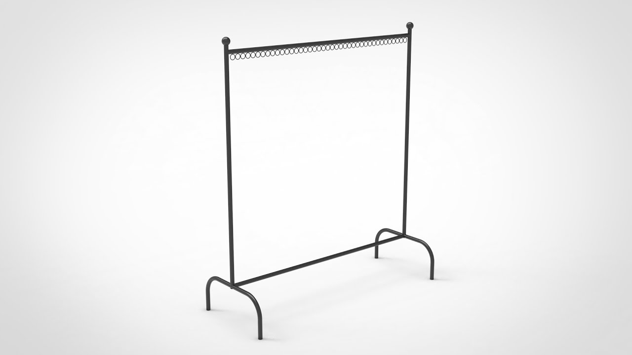 「DESIGN 288」 Clothes Racks | Solidworks tutorials