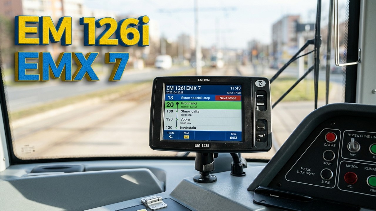 EM 126i EMX 7 palubný počítač Vario LF2+ | TRAM Košice