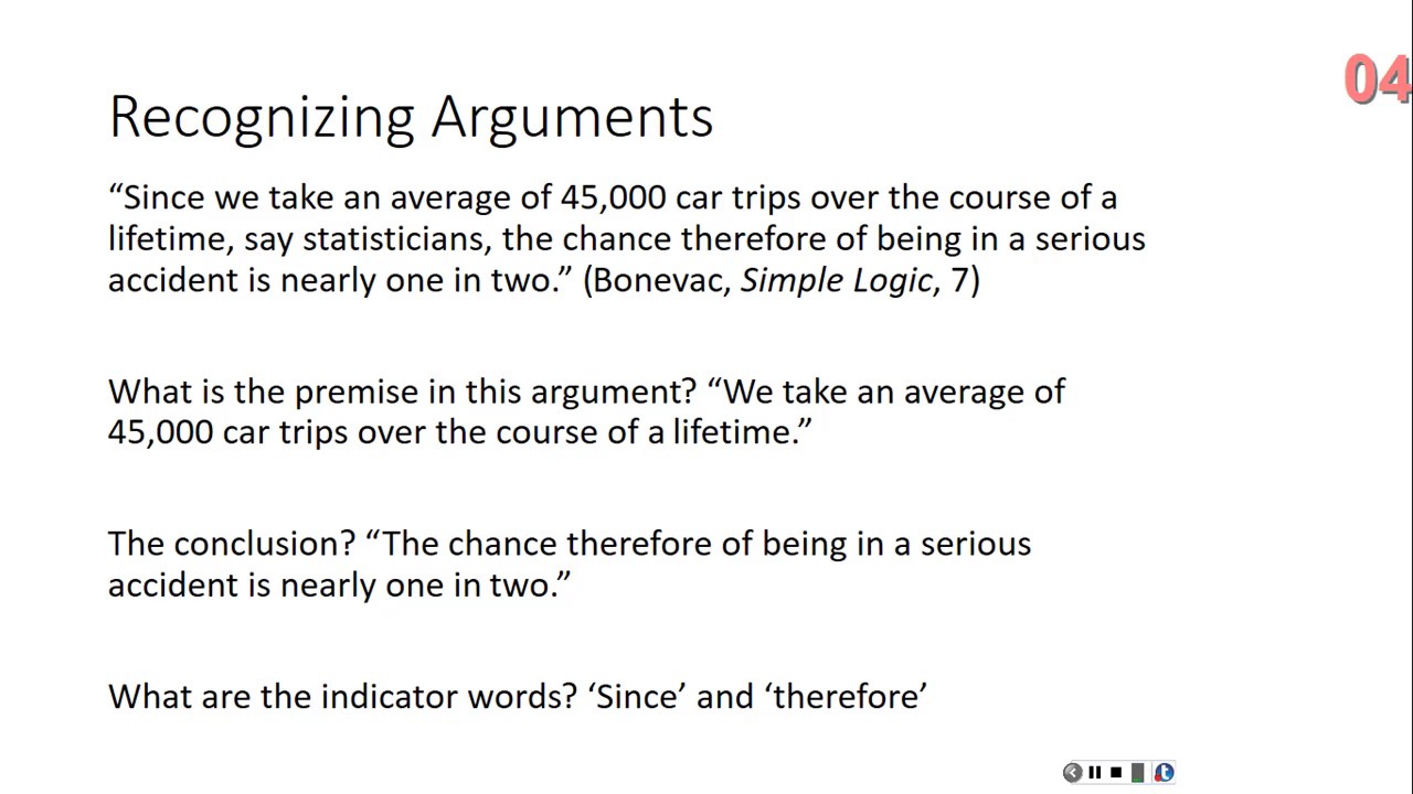 Critical Thinking Lecture: Recognizing Arguments
