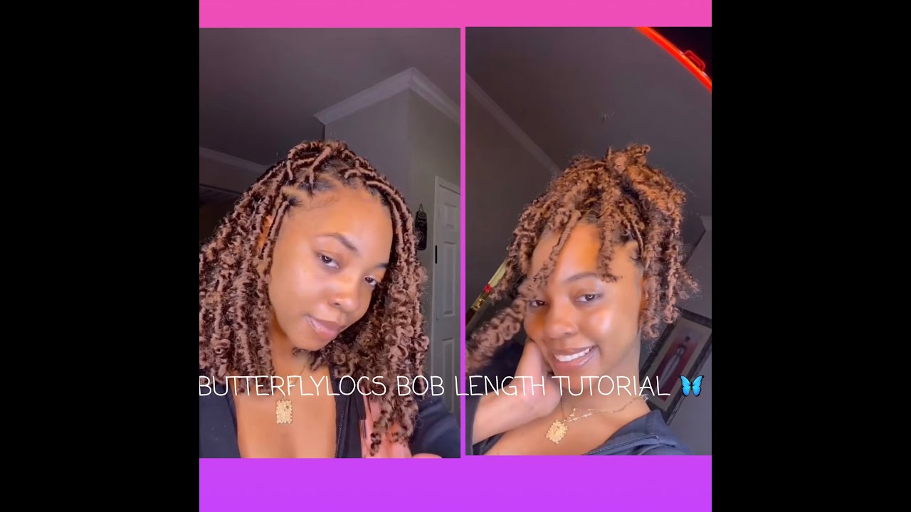 🦋EASY BUTTERFLY LOC TUTORIAL | Beginner Friendly | #BOBBUTTERFLYLOCS 🦋