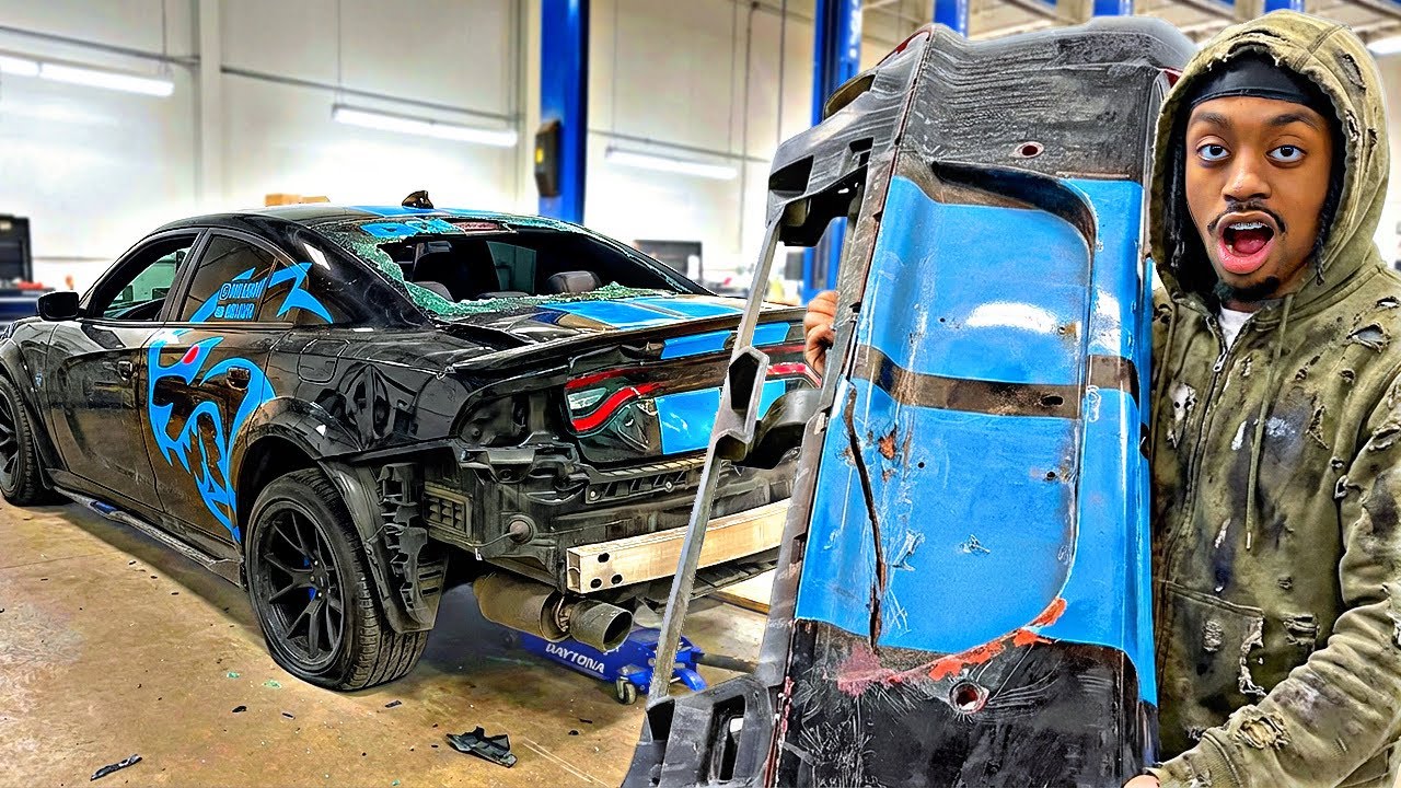 FIXING MY CRASHED HELLCAT REDEYE CHARGER…