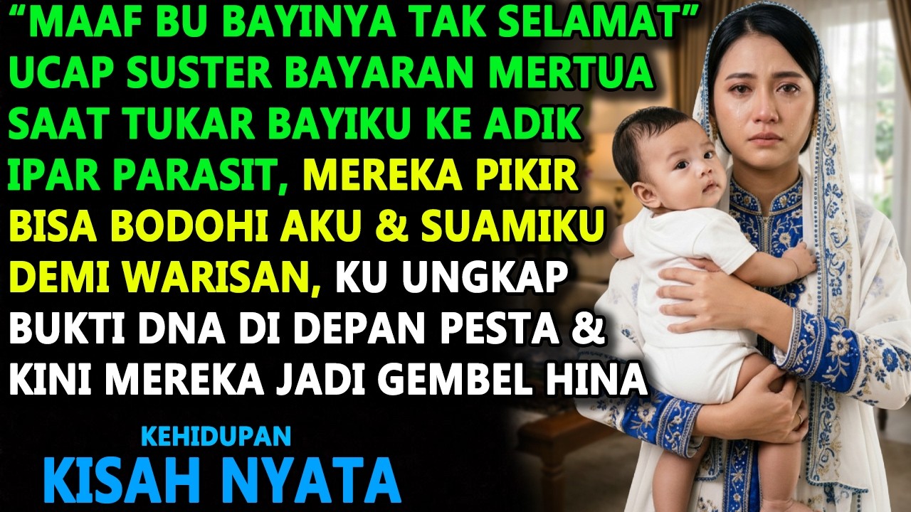 MERTUA BAYAR SUSTER TUKAR BAYIKU KE IPAR DEMI WARISAN! KU BONGKAR DNA DI PESTA BUAT MEREKA GEMBEL!