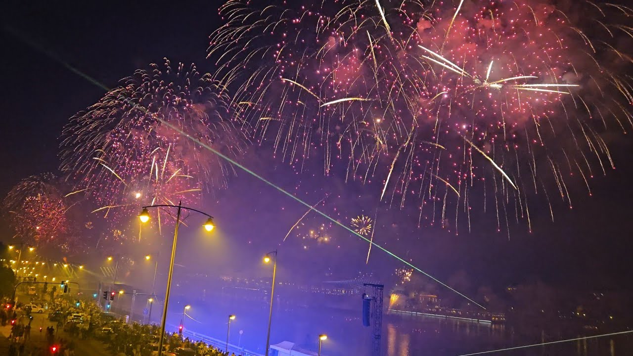 Budapest fireworks 2023.08.20 - 4K!