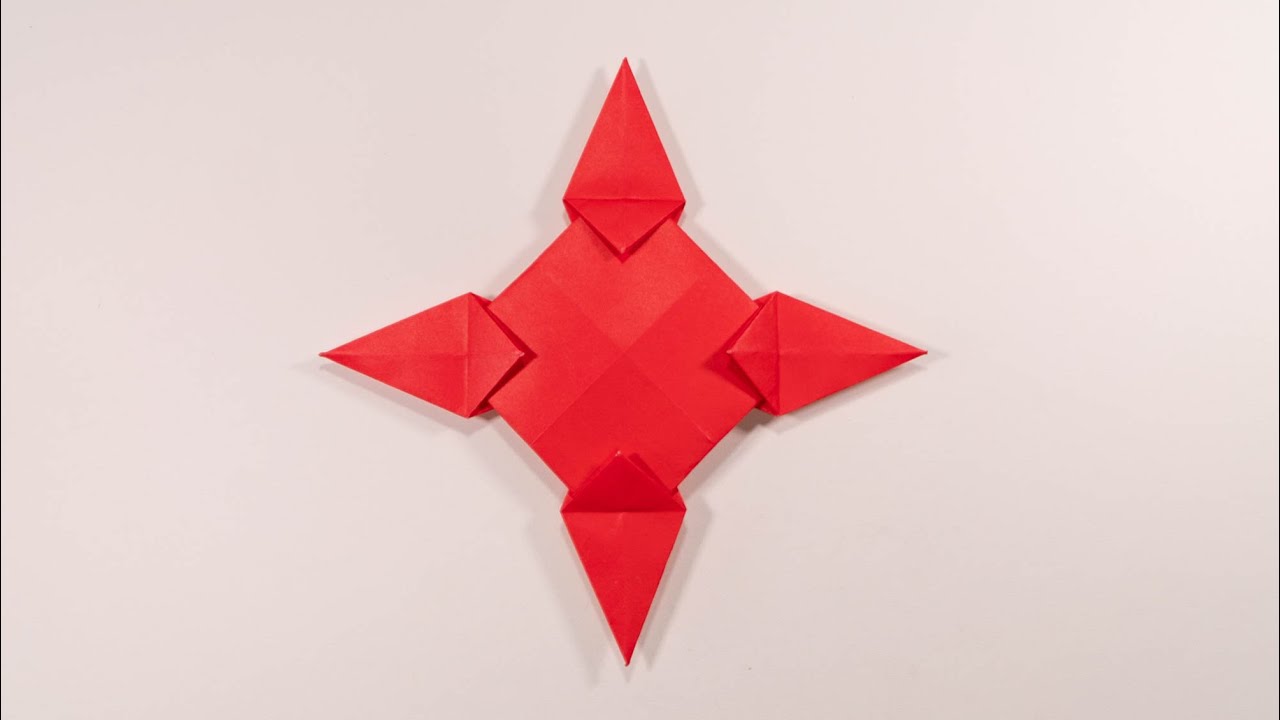 뿔 4개 표창 종이접기 / Origami 4 Horns Ninja Star (Shuriken)