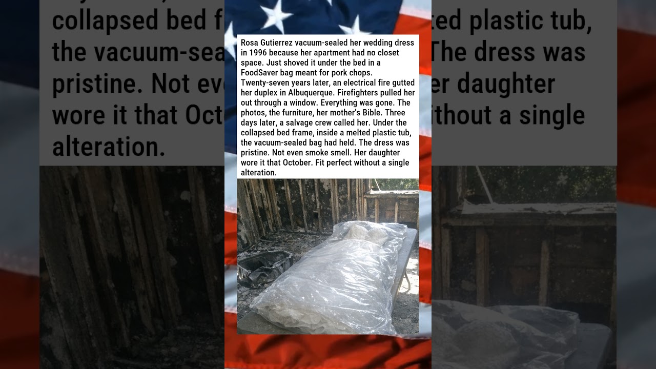 WOMAN'S WEDDING DRESS SURVIVES HOUSE FIRE 👗🔥😮