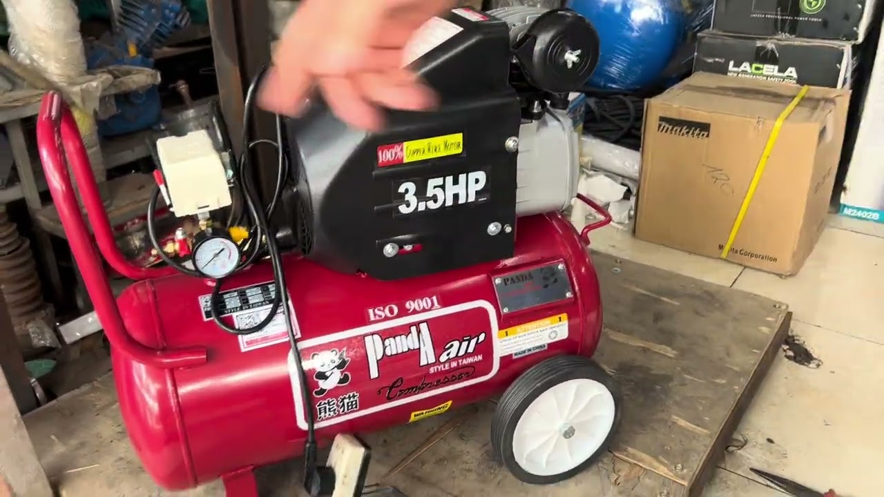 Máy nén khí 30 lít có dầu Panda 3.5hp bền đẹp, giá rẻ