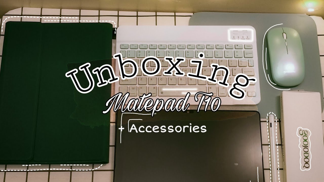 Unboxing HUAWEI Matepad T10 + Accessories | Goodogoq Pencil | MINISO Headphones