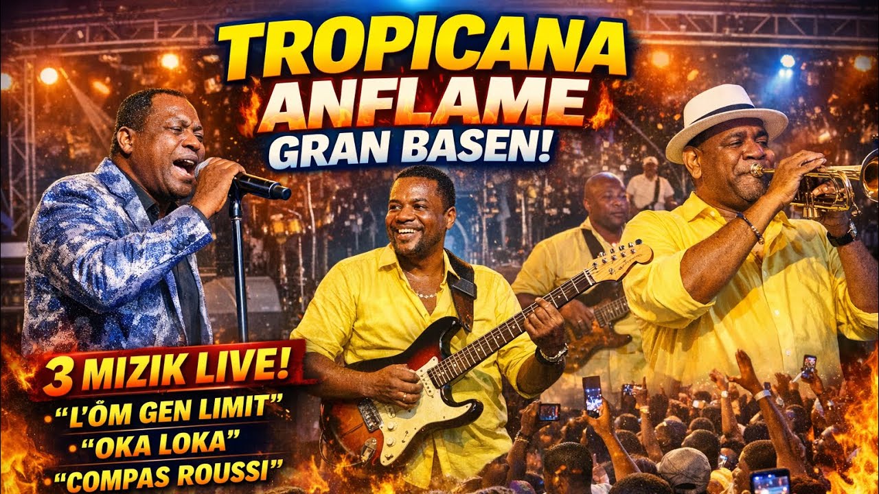 🔥 Tropicana d’Haïti Mete Granbasen an Cho! 3Mizik: “Lòm Gen Limit”, “Oka Loka” & “Compas Roussi”LIVE