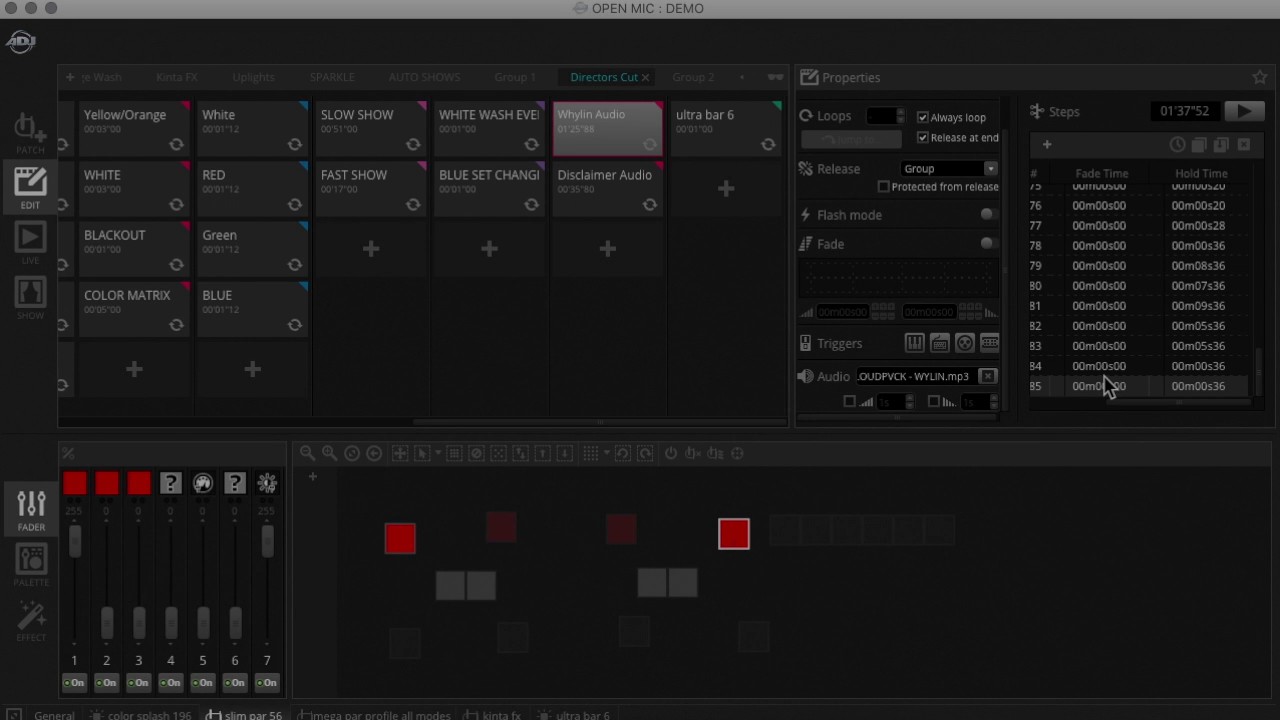 DMX Light Show To Music | Programmed With myDMX 3