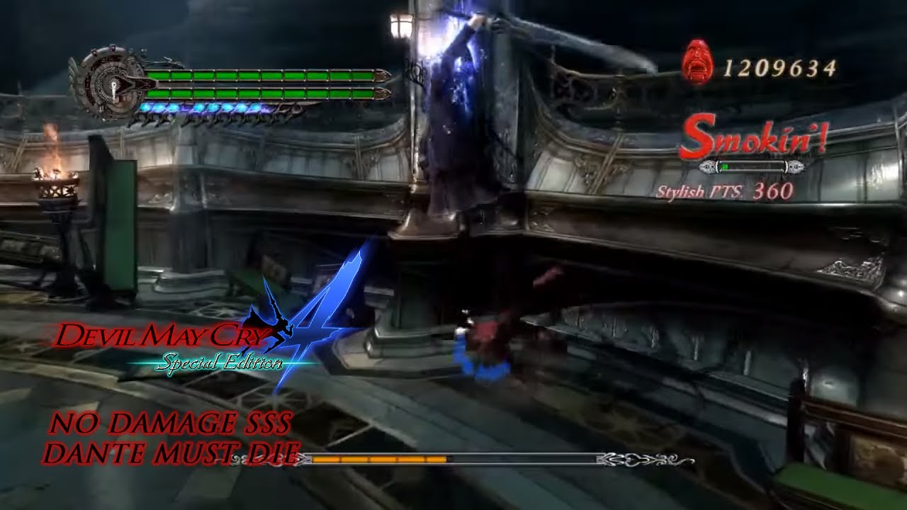 Devil May Cry 4 Special Edition: Dante Must Die, No Damage SSS Rank - Mission 1
