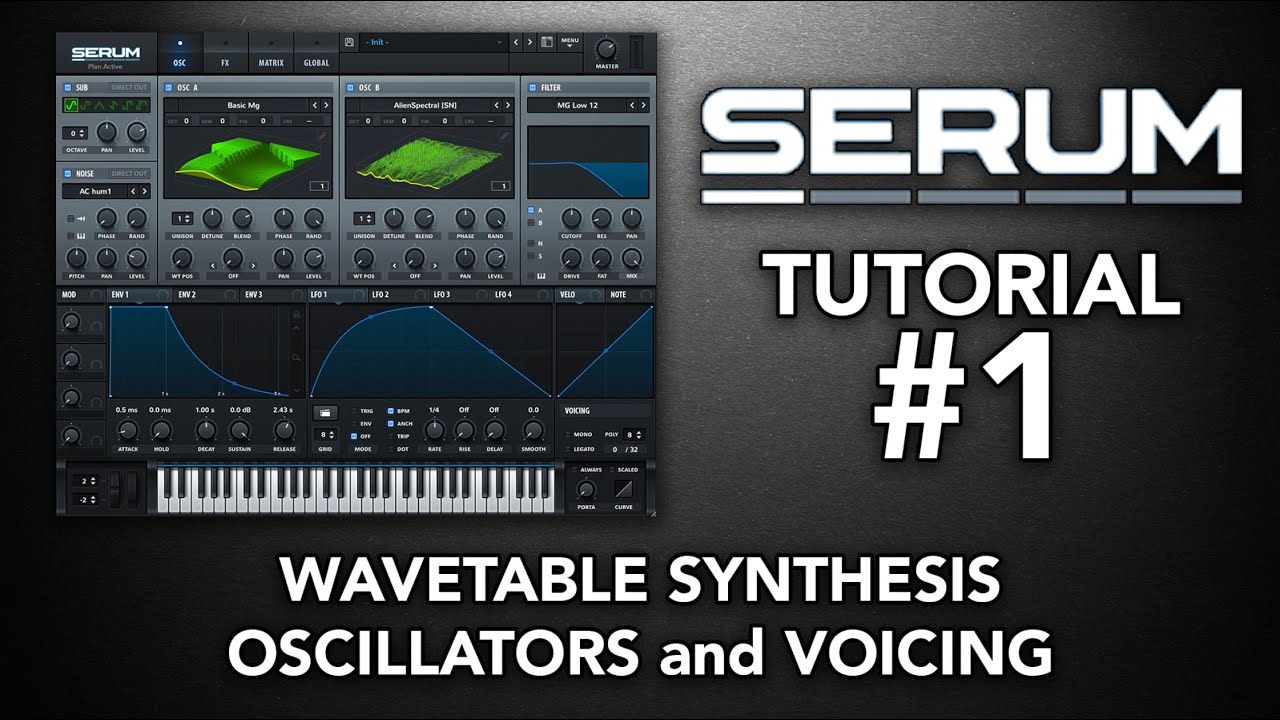 SERUM Tutorial #01 // Wavetable Synthesis, Oscillators and Voicing