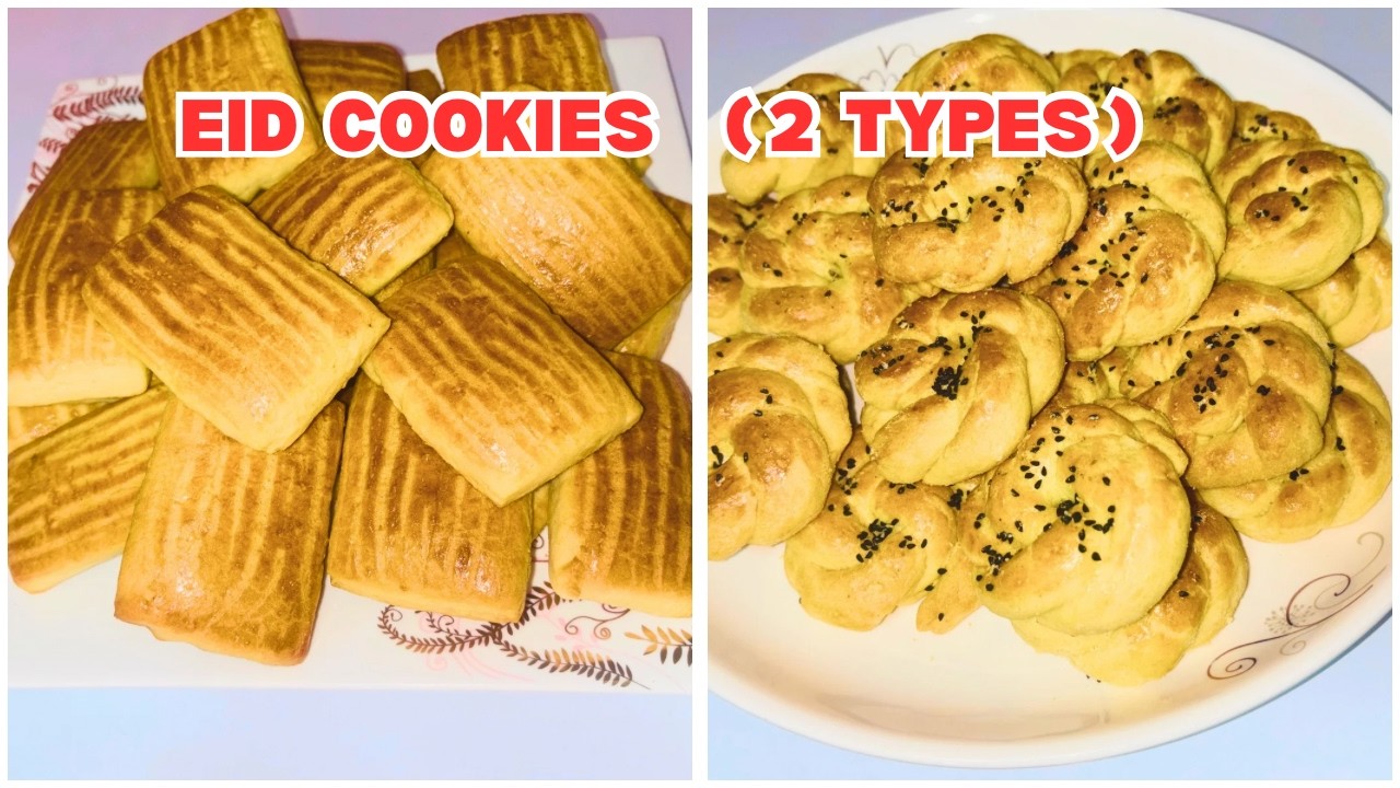 دو نوع کلچه عیدی! |Eid Cookies (2 Types) recipe 