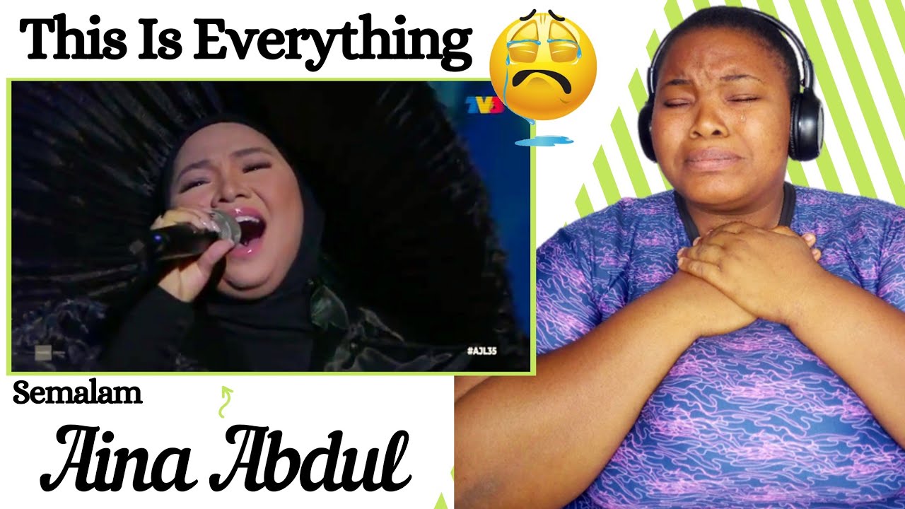 AINA ABDUL - SEMALAM (AJL35 PERFORMANCE) | SINGER REACTION