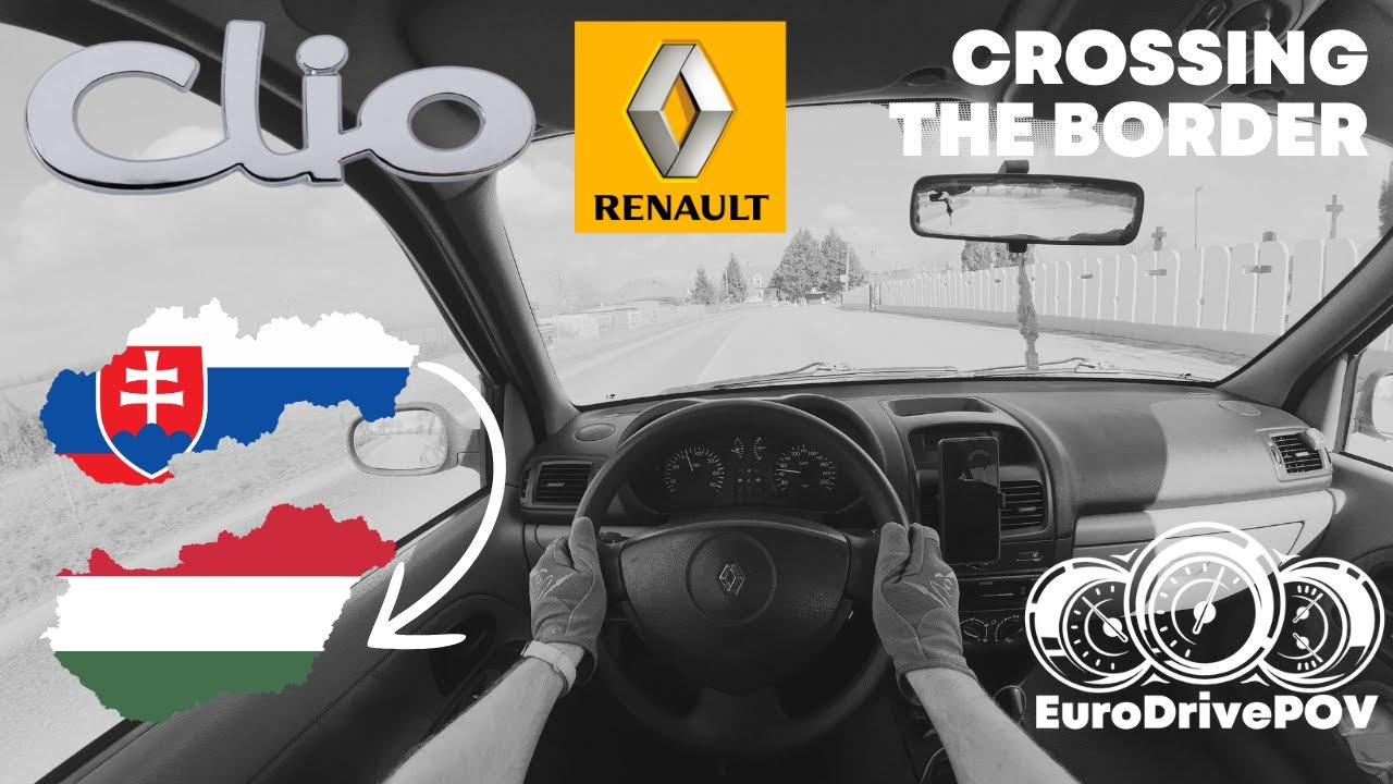 2002 Renault Clio 1.4 POV Drive | Crossing the Slovakia-Hungary Border