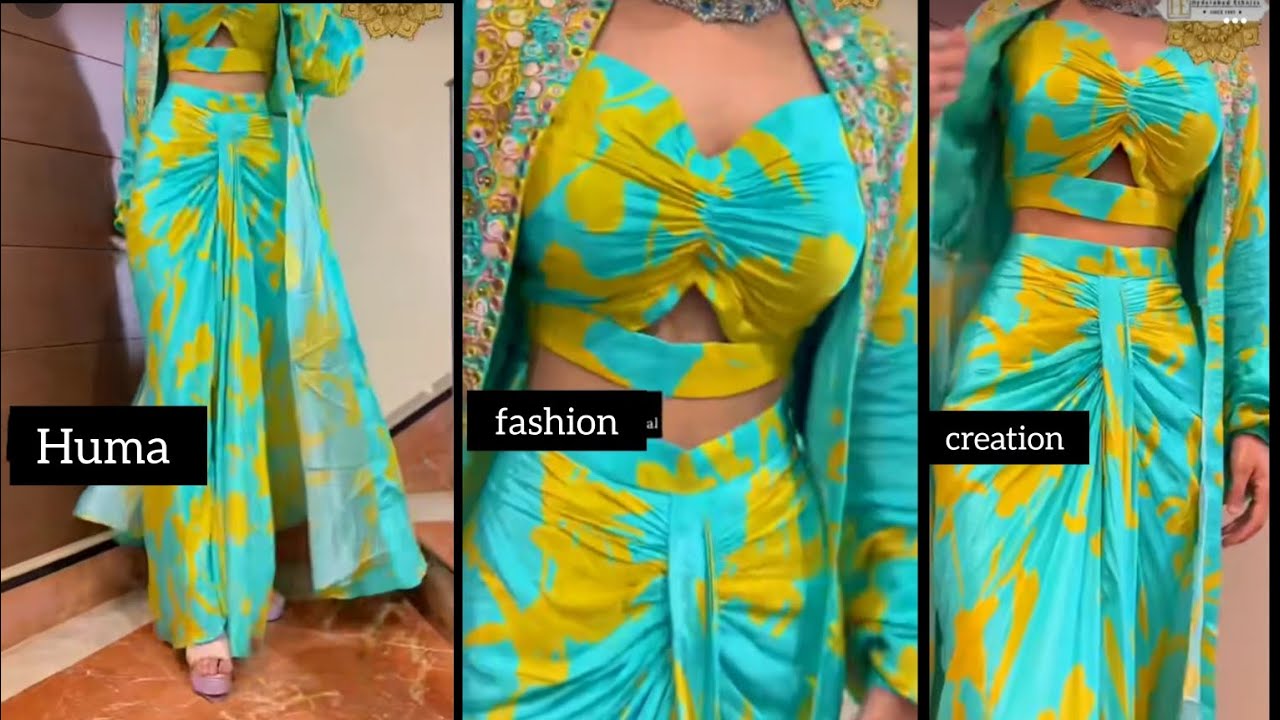 ऐसा trending पार्टी वेयर dress बनाए पार्टी मैं हर कोई आप का देखता रहे जाए/drapping skirt part 1 #diy