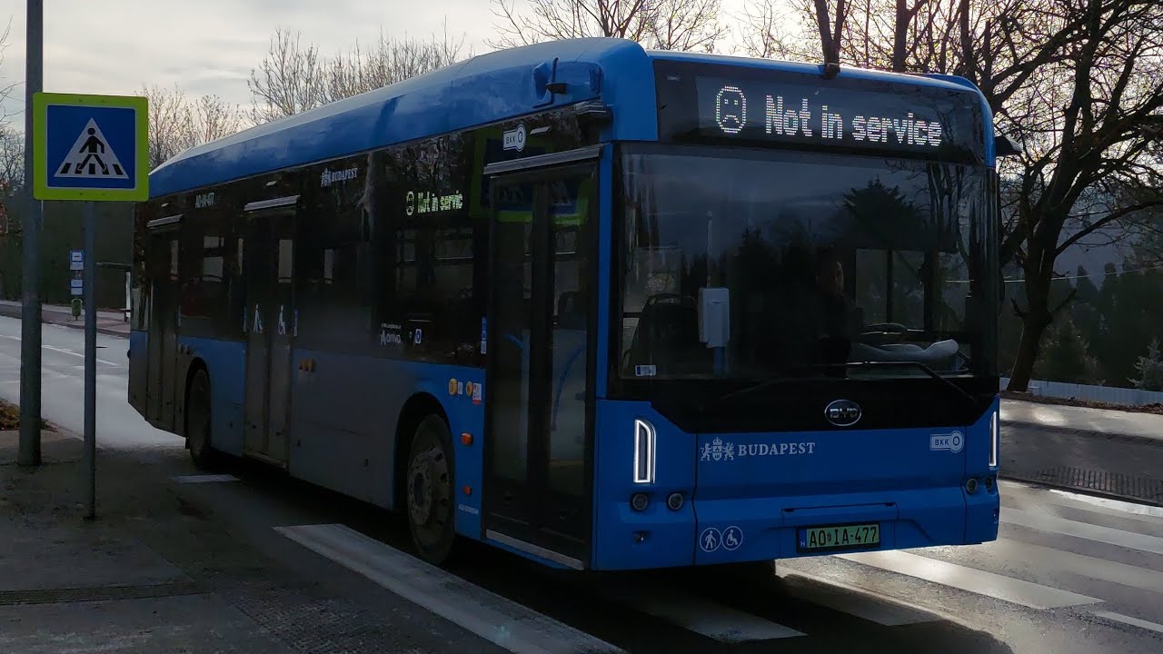 Budapest, 210B busz Királyhágó utca- Normafa | BYD eBus B12, AO IA-477