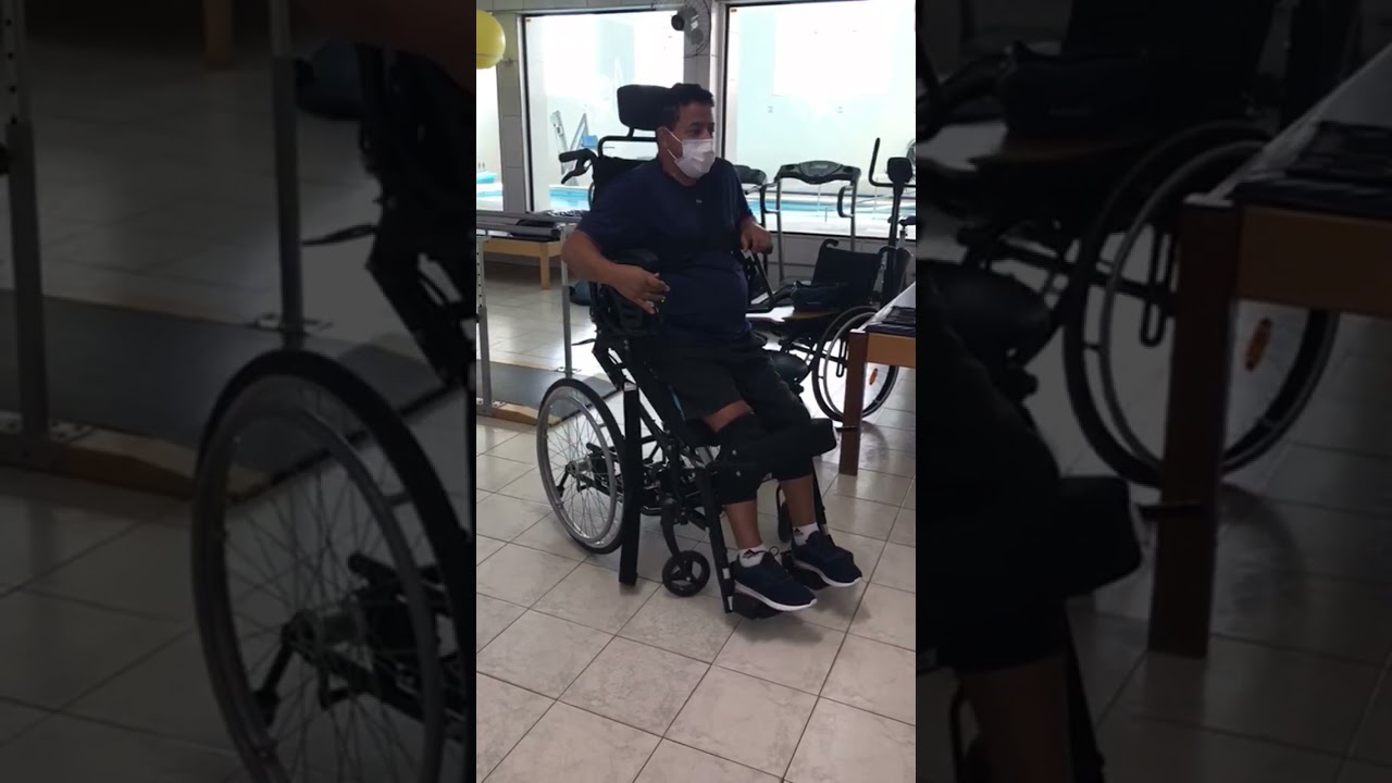 Cadeira de rodas Freedom Stand Up #tetraplegia #cadeiraderodas #cadeirante #esclerosem&uacute;ltipla
