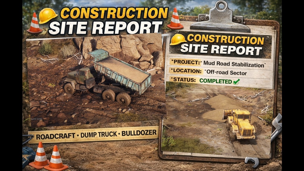 RoadCraft Send additional support to the transit point Quest