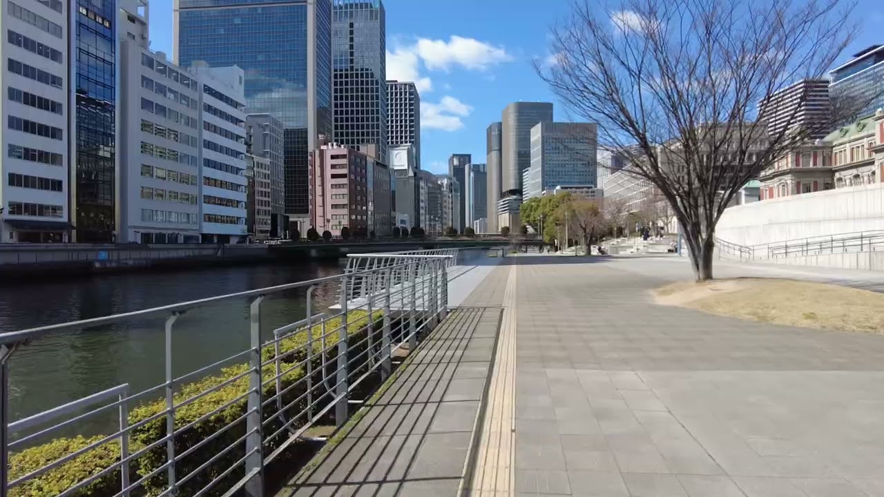 Quiet Osaka at Noon 🌿 Kitahama River Walk & Timeless Architecture (ASMR)